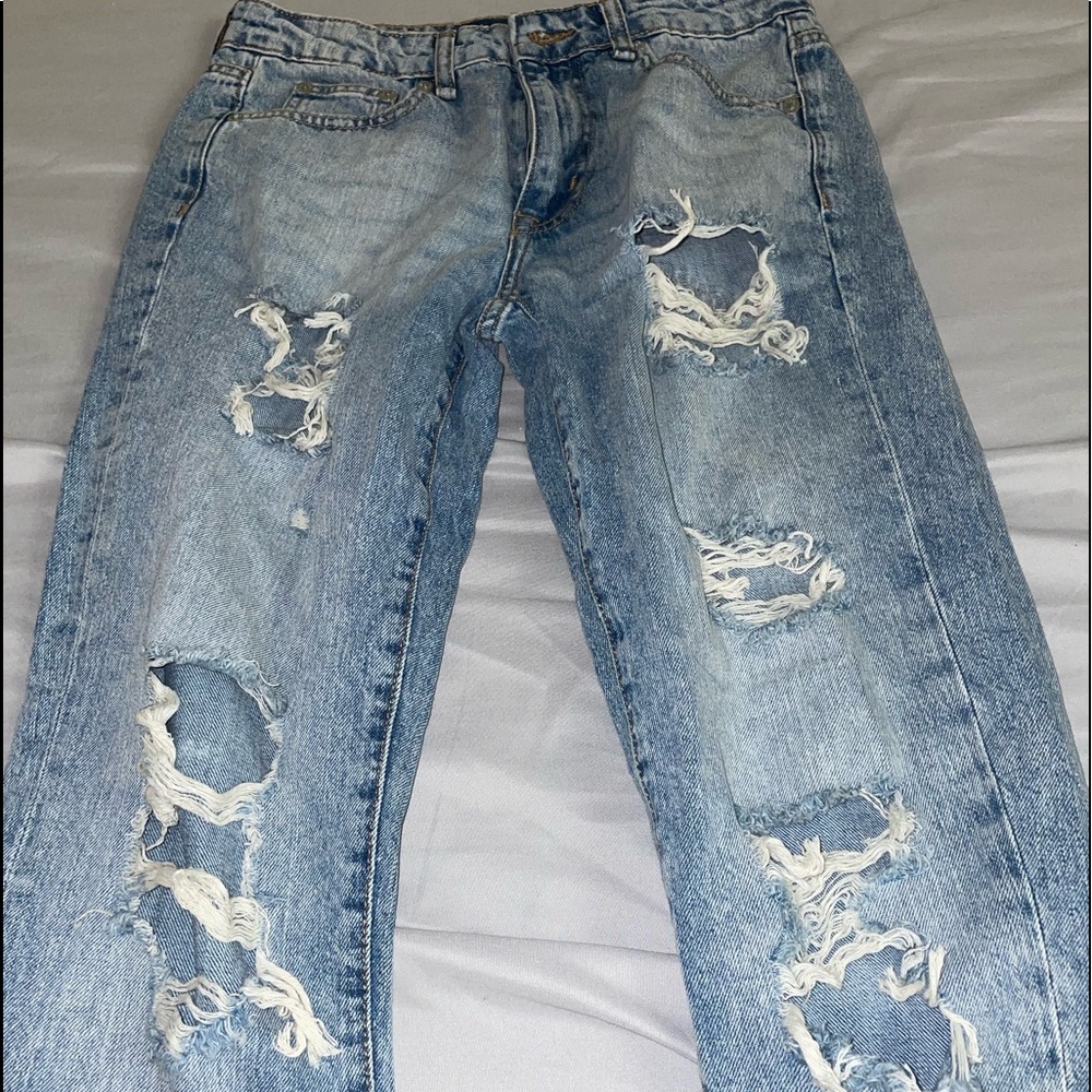 Aeropostale Ripped Jeans Light Blue